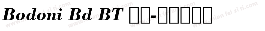 Bodoni Bd BT 普通字体转换